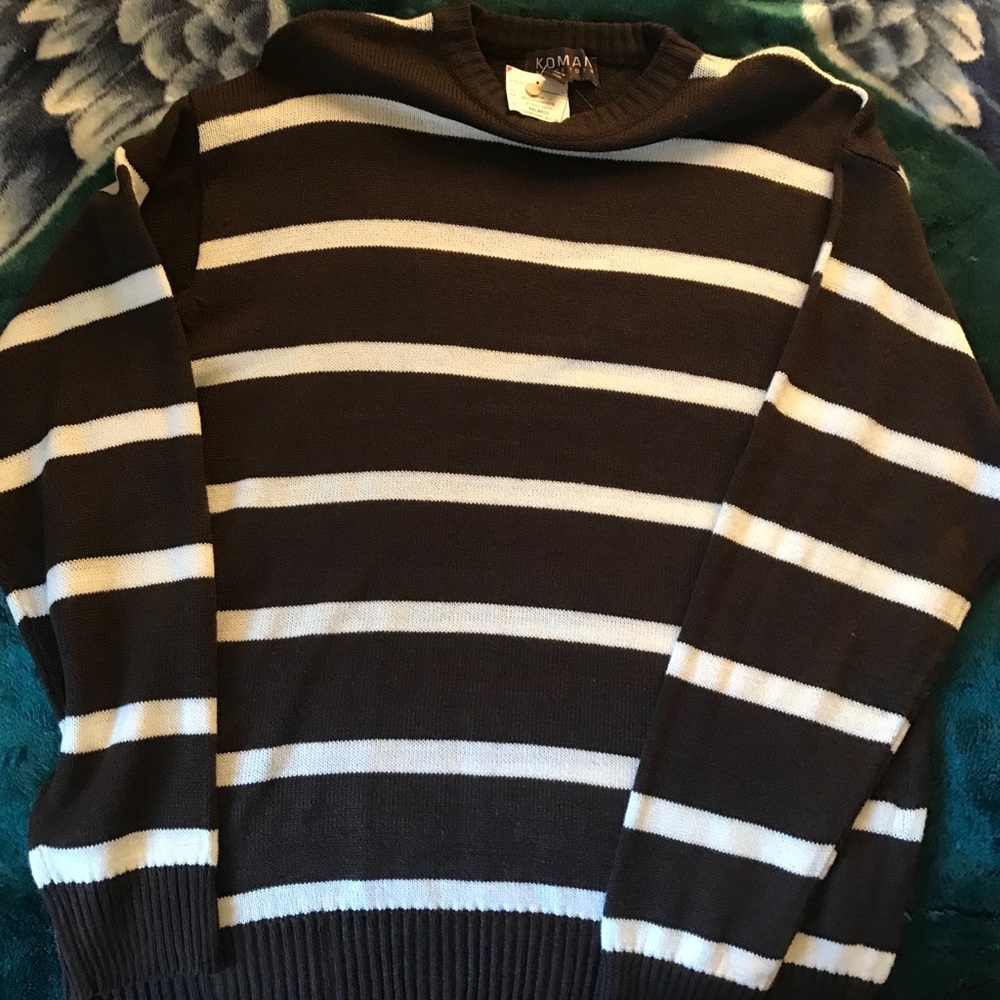 mens stripped koman cardigan